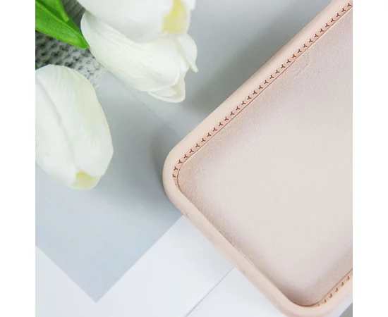 Чехол Silicone Case Full Protective NO LOGO with Ring для Apple iPhone 15 (6.1") Pink