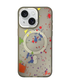 Чохол TPU+PC Flush with MagSafe для Apple iPhone 15 (6.1") Titanium grey