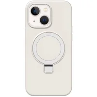 Чехол Silicone Case Full Protective NO LOGO with Ring для Apple iPhone 15 (6.1") White