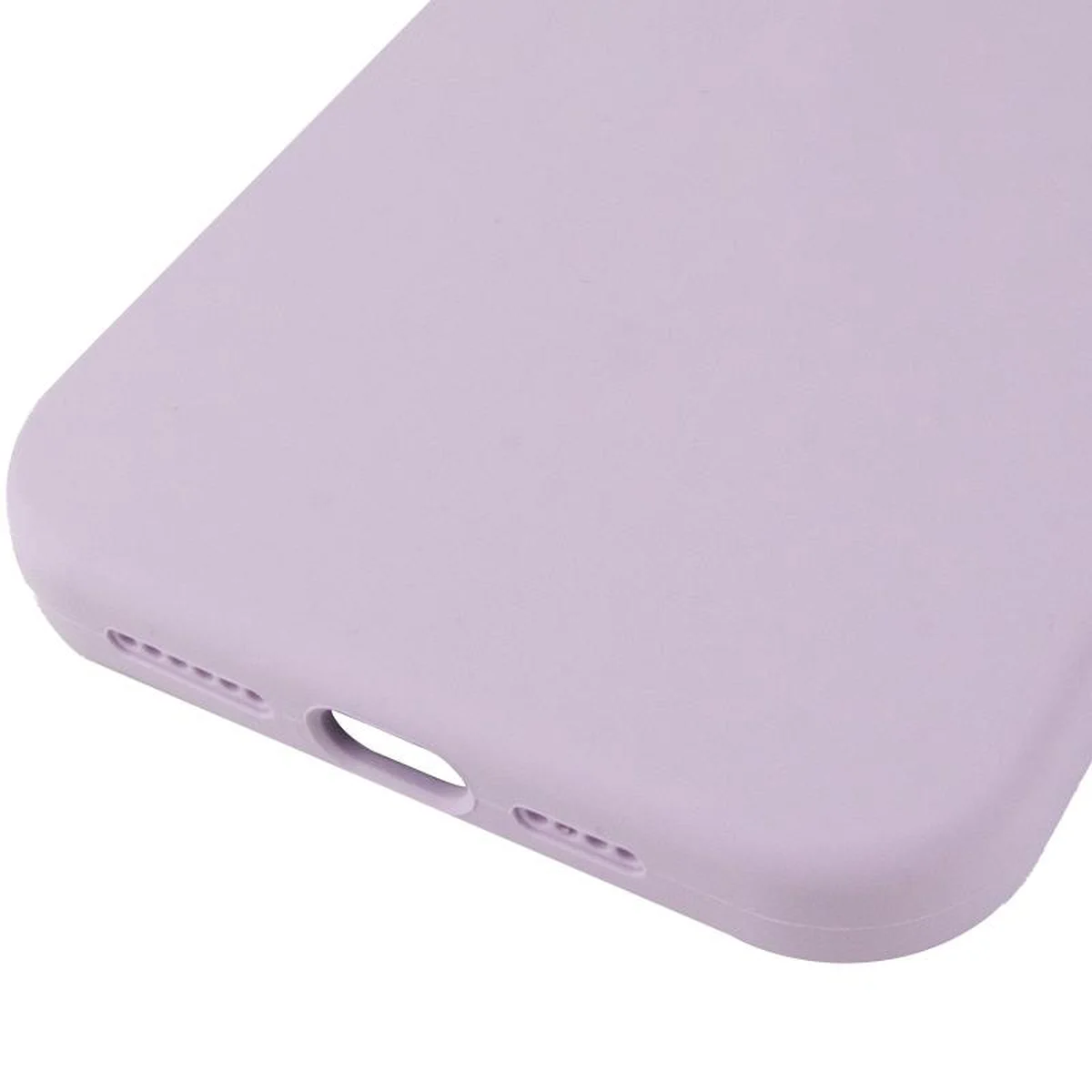 Чехол Silicone Case (AA) Logo with MagSafe для Apple iPhone 15 (6.1") Сиреневый / Lilac