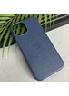 Кожаный чехол Leather Case (AAA) with MagSafe and Animation для Apple iPhone 15 (6.1") Blue