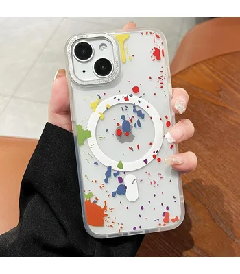 Чехол TPU+PC Flush with MagSafe для Apple iPhone 15 (6.1") White