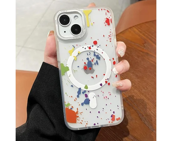 Чохол TPU+PC Flush with MagSafe для Apple iPhone 15 (6.1") White