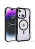 TPU+PC чехол Defense Clear with MagSafe для Apple iPhone 15 (6.1") Черный