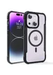 TPU+PC чохол Defense Clear with MagSafe для Apple iPhone 15 (6.1") Чорний