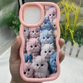 Чехол TPU Cloudy Pictures для Apple iPhone 15 (6.1") Kittens