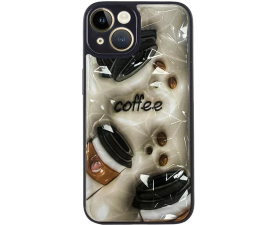 TPU+PC чохол Prisma Plushie для Apple iPhone 15 (6.1") Coffee