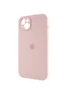 Чехол Silicone Case Full Camera Protective (AA) для Apple iPhone 15 (6.1") Розовый / Pink Sand