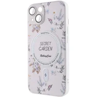TPU+PC чохол Secret Garden with MagSafe для Apple iPhone 15 (6.1") White