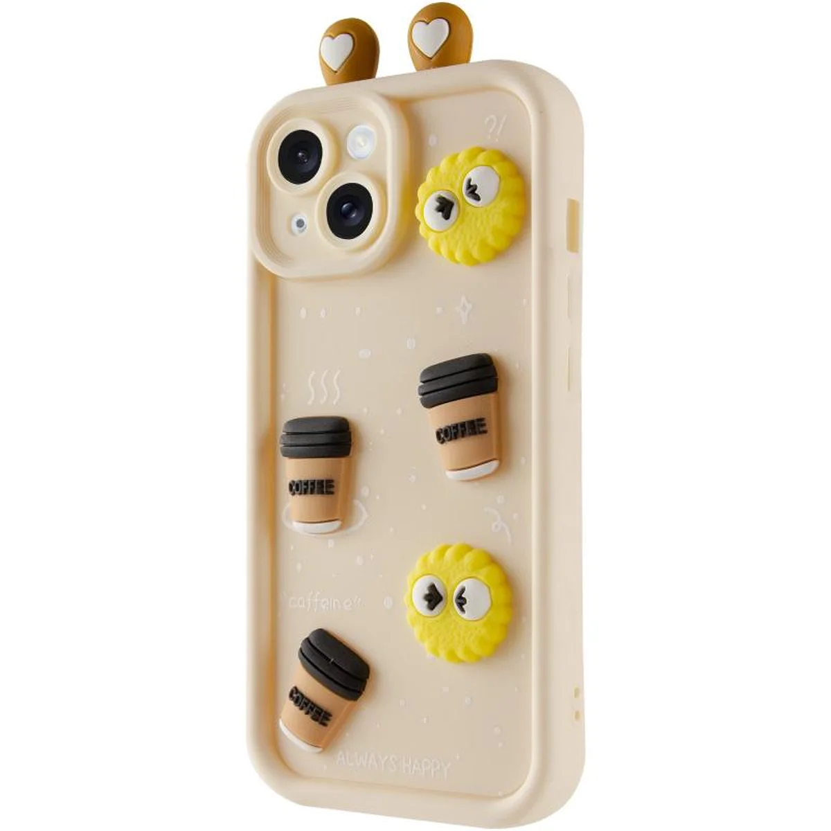 Чехол TPU Toys Case with Ears для Apple iPhone 15 (6.1") Sand