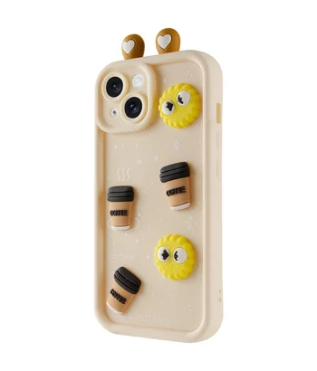 Чохол TPU Toys Case with Ears для Apple iPhone 15 (6.1") Sand