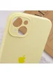 Чохол Silicone Case Full Camera Protective (AA) Apple iPhone 15 (6.1") Жовтий / Mellow Yellow