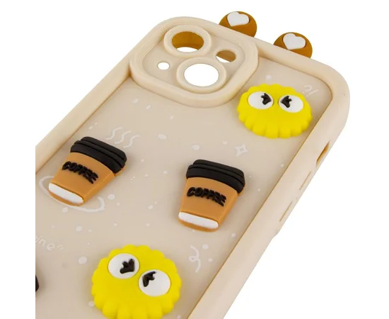 Чехол TPU Toys Case with Ears для Apple iPhone 15 (6.1") Sand