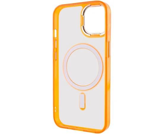 Чехол TPU Iris with MagSafe для Apple iPhone 15 (6.1") Оранжевый