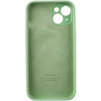 Чехол Silicone Case Full Camera Protective (AA) для Apple iPhone 15 (6.1") Зеленый / Pistachio