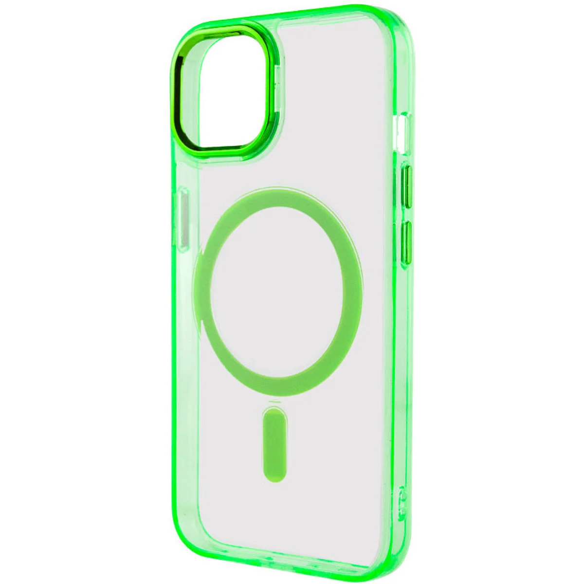 Чехол TPU Iris with MagSafe для Apple iPhone 15 (6.1") Салатовый