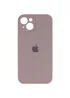 Чехол Silicone Case Full Camera Protective (AA) для Apple iPhone 15 (6.1") Серый / Lavender