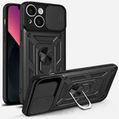 Чехол Ummi Camshield Serge Ring для Apple iPhone 15 (6.1") Черный / Black