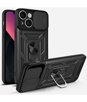 Чехол Ummi Camshield Serge Ring для Apple iPhone 15 (6.1") Черный / Black