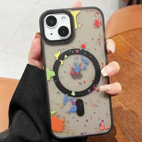 Чехол TPU+PC Flush with MagSafe для Apple iPhone 15 (6.1") Titanium black