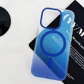 Чехол TPU+PC Phantom with MagSafe для Apple iPhone 15 (6.1") Blue