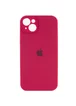 Чохол Silicone Case Full Camera Protective (AA) Apple iPhone 15 (6.1") Червоний / Rose Red