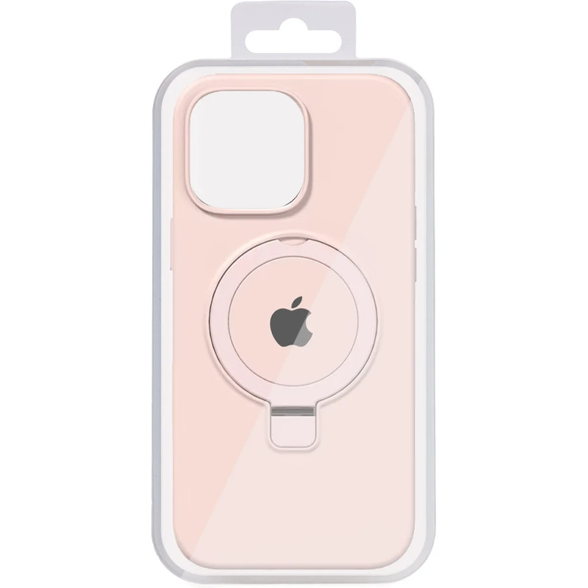 Чохол Silicone Case Full Protective with Ring для Apple iPhone 15 (6.1") Pink