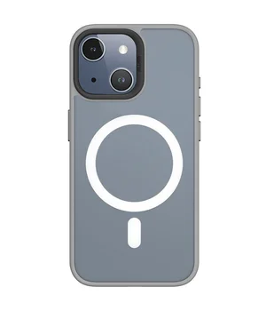 TPU+PC чохол Blueo Skin Friendly Frosted with MagSafe для Apple iPhone 15 (6.1") Сірий