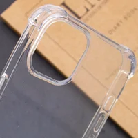 TPU чехол GETMAN Ease logo усиленные углы для Apple iPhone 15 (6.1") Бесцветный (прозрачный)