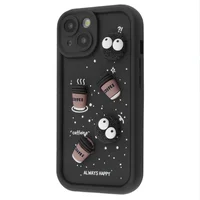 Чехол TPU Toys Case для Apple iPhone 15 (6.1") Black / Always Happy