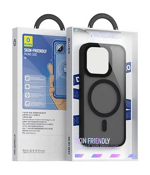 TPU+PC чохол Blueo Skin Friendly Frosted with MagSafe для Apple iPhone 15 (6.1") Чорний