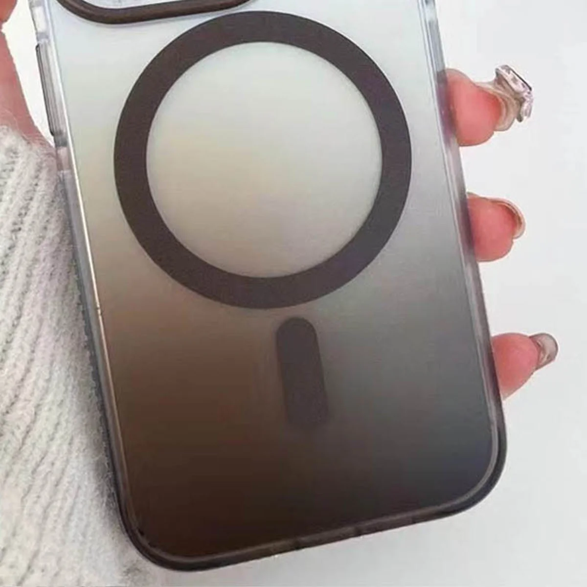 Чехол TPU+PC Phantom with MagSafe для Apple iPhone 15 (6.1") Grey