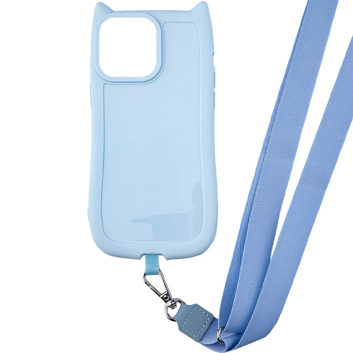 Чехол TPU GETMAN Cat with straps для Apple iPhone 15 (6.1") Blue