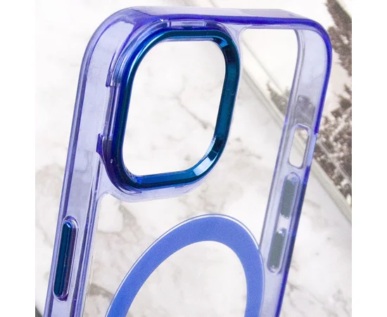 Чехол TPU Iris with MagSafe для Apple iPhone 15 (6.1") Синий