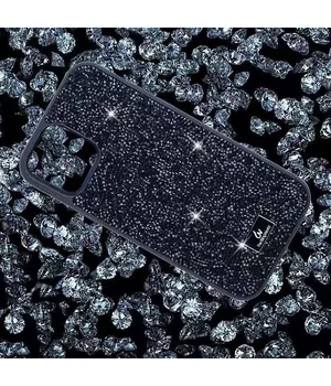 TPU чехол Bling World Rock Diamond для Apple iPhone 15 (6.1") Черный