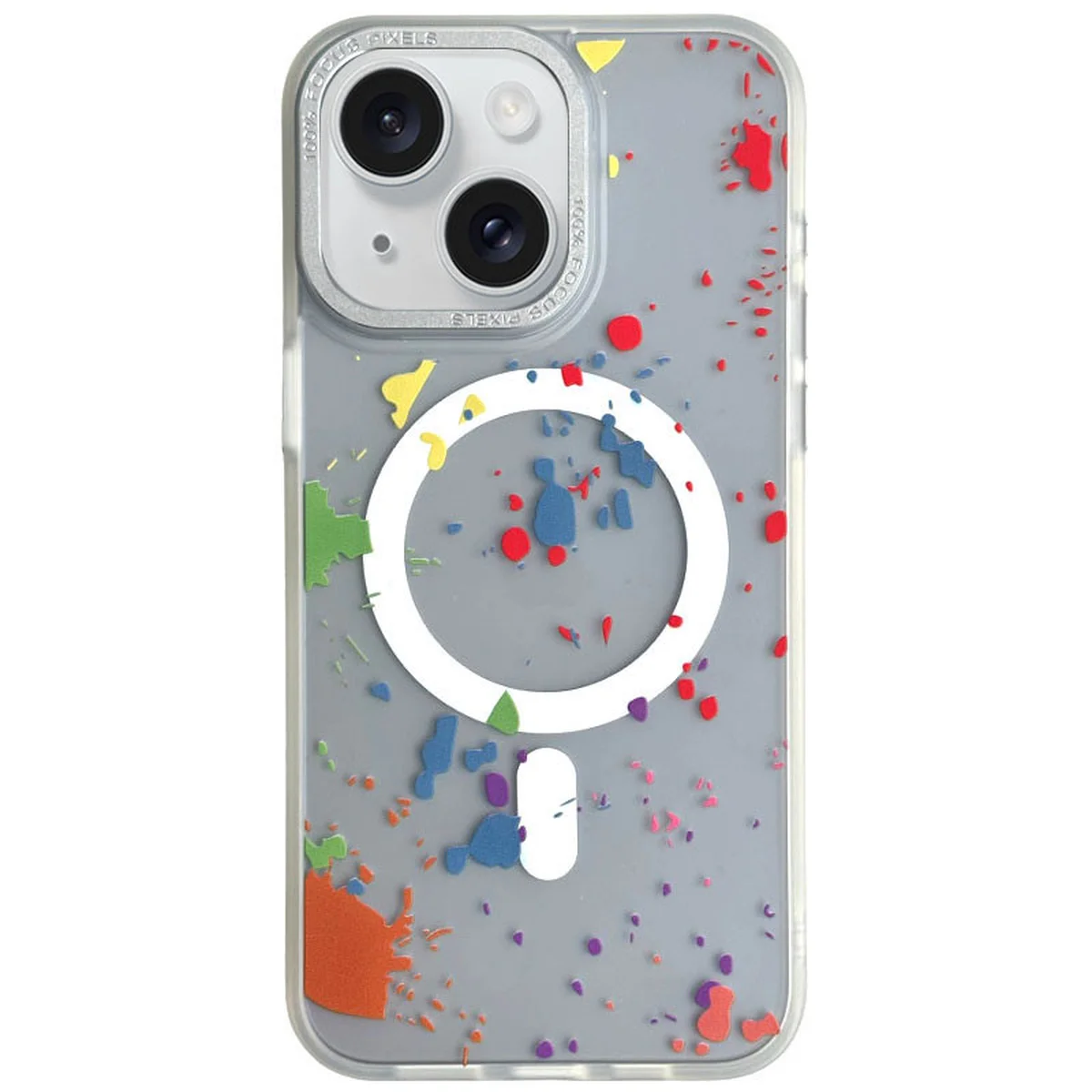 Чехол TPU+PC Flush with MagSafe для Apple iPhone 15 (6.1") White