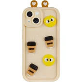 Чехол TPU Toys Case with Ears для Apple iPhone 15 (6.1") Sand