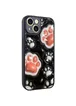 TPU+PC чехол Prisma Plushie для Apple iPhone 15 (6.1") Paws