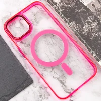 Чехол TPU Iris with MagSafe для Apple iPhone 15 (6.1") Малиновый