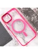 Чохол TPU Iris with MagSafe для iPhone 15 (6.1") Малиновий