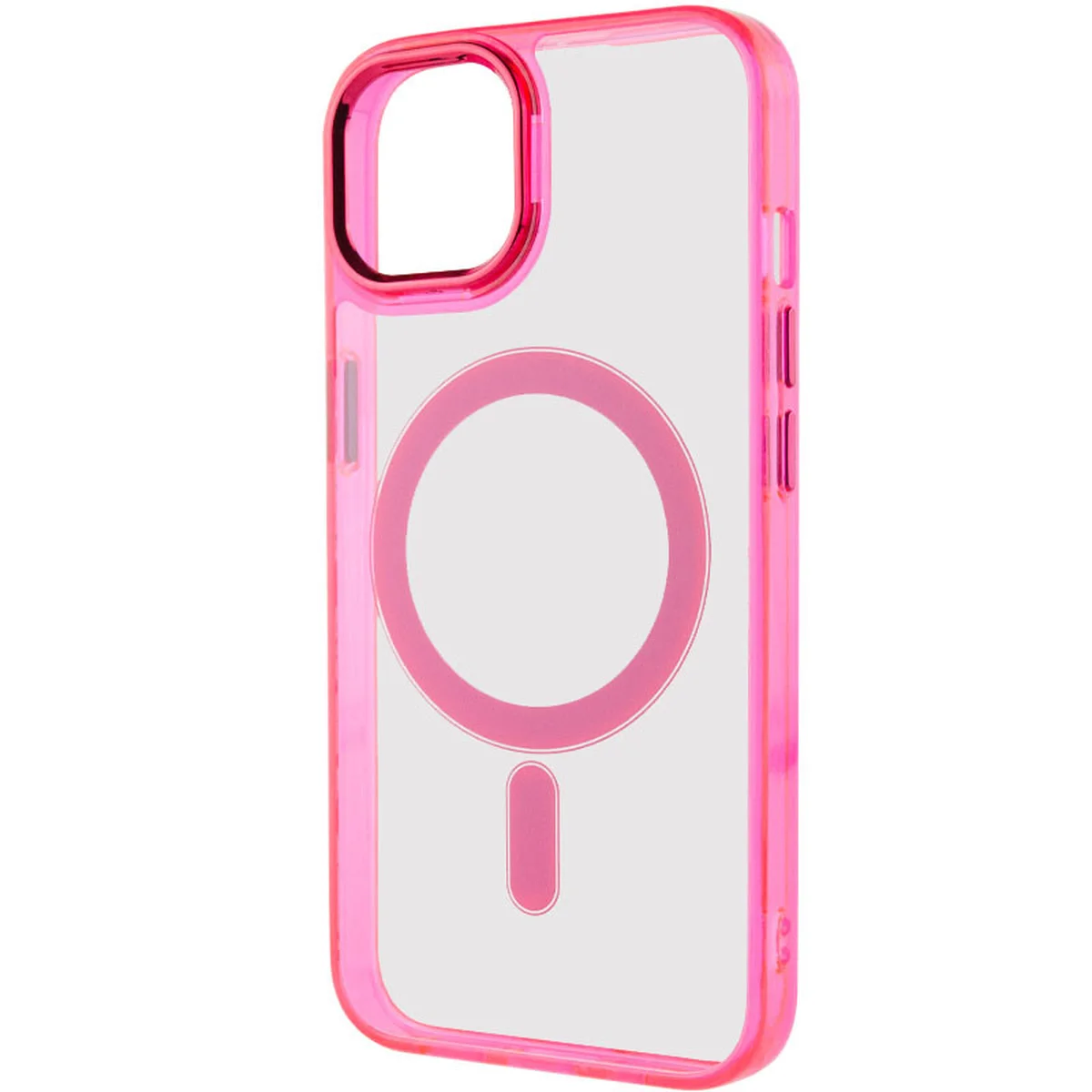 Чехол TPU Iris with MagSafe для Apple iPhone 15 (6.1") Малиновый