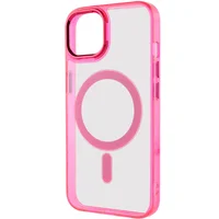 Чехол TPU Iris with MagSafe для Apple iPhone 15 (6.1") Малиновый