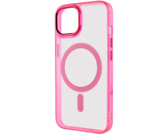 Чохол TPU Iris with MagSafe для iPhone 15 (6.1") Малиновий
