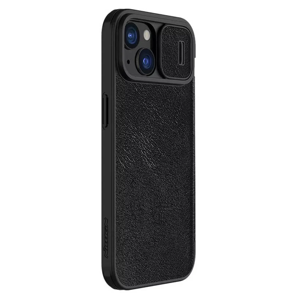 Шкіряний чохол-книжка Nillkin Qin Pro Camshield для Apple iPhone 15 (6.1") Чорний