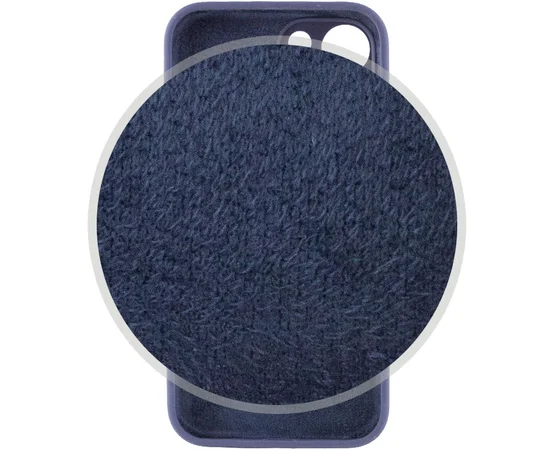 Чехол Silicone Case Full Camera Protective (AA) для Apple iPhone 15 (6.1") Темно-синий / Midnight blue
