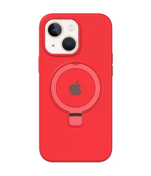 Чохол Silicone Case Full Protective with Ring для Apple iPhone 15 (6.1") Red