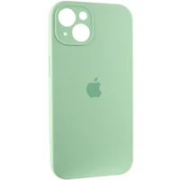 Чехол Silicone Case Full Camera Protective (AA) для Apple iPhone 15 (6.1") Зеленый / Pistachio