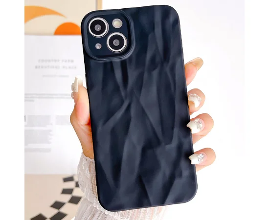 Чехол TPU Texture для Apple iPhone 15 (6.1") Black