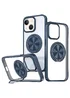 TPU+PC чехол Metal Ring with MagSafe для Apple iPhone 15 (6.1") Синий
