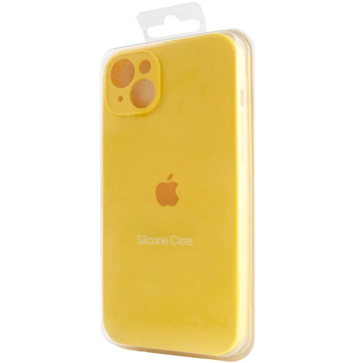 Чехол Silicone Case Full Camera Protective (AA) для Apple iPhone 15 (6.1") Желтый / Yellow